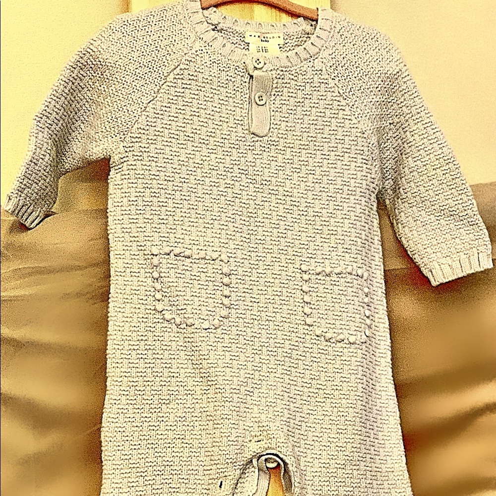 Max studio 3-6M baby blue boys sweater jumper